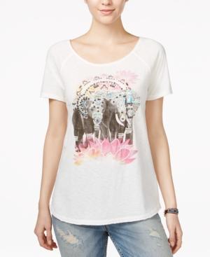 Lucky Brand Elephant Drawing Graphic T-shirt