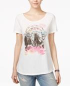 Lucky Brand Elephant Drawing Graphic T-shirt