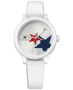 Tommy Hilfiger Women's Ashley White Silicone Strap Watch 38mm