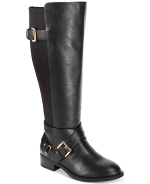 Thalia Sodi Vada Wide-width Wide-calf Riding Boots, Created For Macy's Women's Shoes
