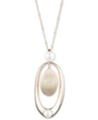Carolee Gold-tone & Freshwater Pearl (8-10mm) Sculptural 36 Pendant Necklace