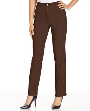 Lee Platinum Petite Relaxed-fit Colored Jeans, Toffee Wash