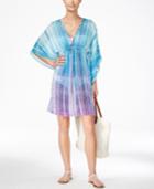 Bleu By Rod Beattie Printed Caftan Cover-up Women's Swimsuit