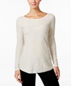 Charter Club Petite Damask Jacquard Sweater, Only At Macy's