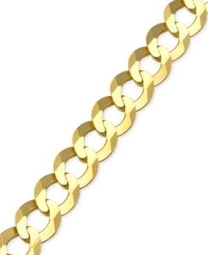 Cuban Chain Link Bracelet In 10k Gold
