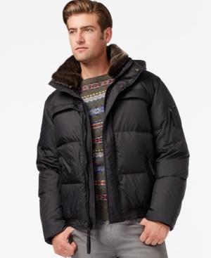 Marc New York Spruce Puffer Jacket With Removable Hood