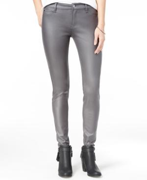 Celebrity Pink Juniors' Coated Ponte-knit Skinny Jeans