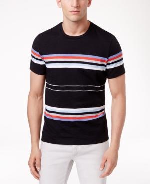 Inc International Concepts Men's Striped Crew-neck T-shirt, Only At Macy's