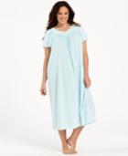 Miss Elaine Plus Size Tricot Flutter Sleeve Long Gown