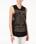 Project Social T Medallion Printed Muscle Tank