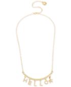 Bcbg Gold-tone Hello Collar Necklace, 16 + 3 Extender
