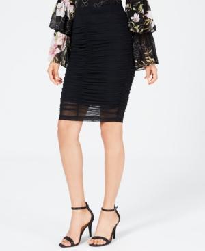 Guess Odette Ruched Bodycon Skirt