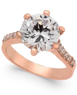 Charter Club Rose Gold-tone Cubic Zirconia Ring, Only At Macy's