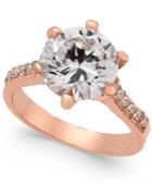 Charter Club Rose Gold-tone Cubic Zirconia Ring, Only At Macy's