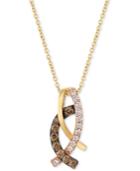 Le Vian Chocolatier Diamond Looped 18 Pendant Necklace (1/3 Ct. T.w.) In 14k Gold