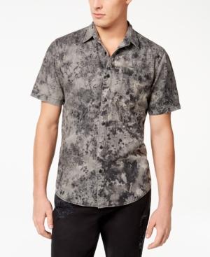 American Rag Men's Denim Tie-dyed Shirt, Created For Macy's