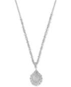 Pave Classica By Effy Diamond Pave Teardrop 18 Pendant Necklace (1-3/4 Ct. T.w.) In 14k White Gold