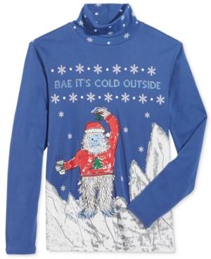 American Rag Men's Snow Monster Turtleneck Shirt, Only At Macy's