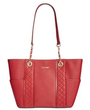 Calvin Klein Quilted Key Items Tote