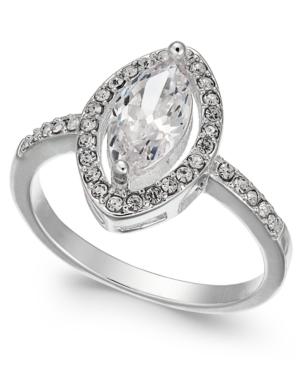 Charter Club Silver-tone Crystal Marquis Ring, Created For Macy's