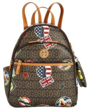 Giani Bernini Postcard-print Medium Backpack, Only At Macy's