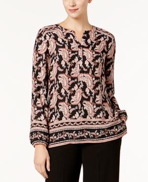 Nine West Printed Blouse