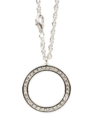 White Topaz(1 1/5 C.t.t.w.) Channel-set Eternity Necklace In Sterling Silver