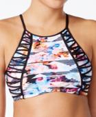 Kenneth Cole Flower Power Halter Bikini Top Women's Swimsuit