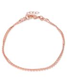 Inc International Concepts Rose Gold-tone Double-row Ankle Bracelet, Created For Macy's
