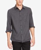 Kenneth Cole New York Men's Molnar Heathered Pinstriped Shirt