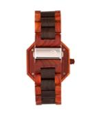 Earth Wood Acadia Wood Bracelet Watch Brown/red 43mm