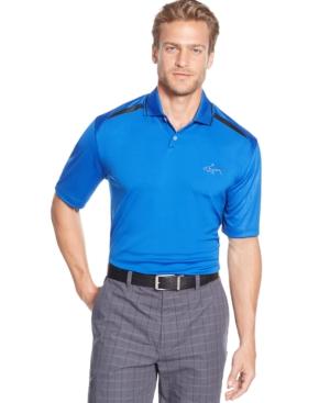 Greg Norman For Tasso Elba Embossed Performance Polo