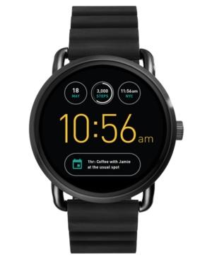 Fossil Q Gen 2 Wander Black Silicone Strap Touchscreen Smart Watch 45mm Ftw2103