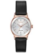 Citizen Eco-drive Women's Axiom Black Leather Strap Watch 28mm