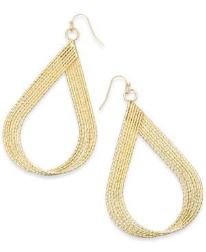 Thalia Sodi Textured Twist Teardrop Earrings, Only At Macy's