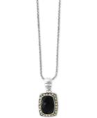 Eclipse By Effy Onyx (14 X 10mm) Pendant Necklace In Sterling Silver & 18k Gold