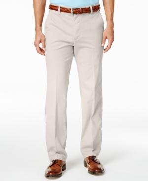 Izod Men's Performance Straight Fit Flat Front Cotton Pants
