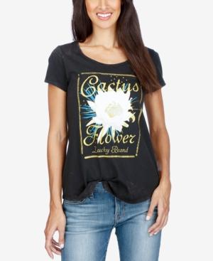 Lucky Brand Cactus-flower Graphic T-shirt