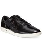 Armani Jeans Patent Leather Logo Sneakers Men's Shoes