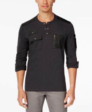 Inc International Concepts Men's Never Alone Pocket Henley, Only At Macy's