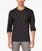 Inc International Concepts Men's Never Alone Pocket Henley, Only At Macy's