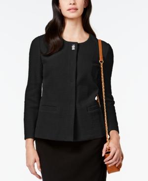 Alfani Petite Turnkey Textured Jacket, Only At Macy's