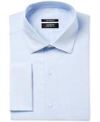 Alfani Men's Classic/refular Fit Performance Light Blue Hairline Blue Stripe Dress Shirt, Only At Macy's