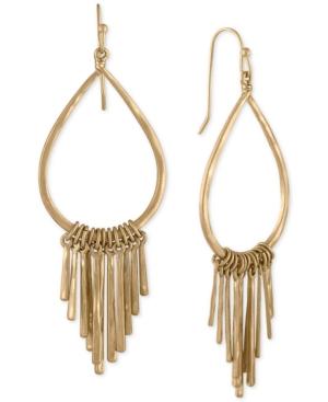 Rachel Rachel Roy Gold-tone Loop & Bar Chandelier Earrings