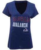 G3 Sports Women's Short-sleeve Colorado Avalanche V-neck T-shirt