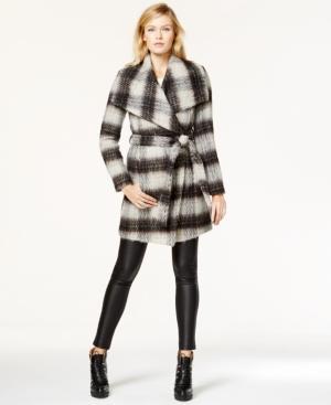 Bcbgeneration Plaid Wrap Coat