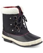 Tommy Hilfiger Ebonie Lace-up Duck Booties Women's Shoes