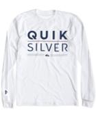Quiksilver Men's Fully Stacked Graphic-print Logo Long-sleeve T-shirt