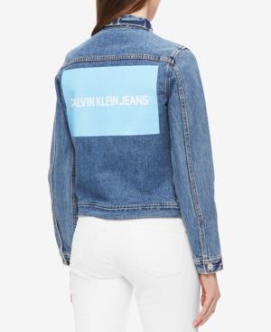 Calvin Klein Jeans Cotton Logo Denim Trucker Jacket