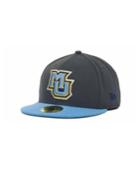New Era Marquette Golden Eagles 2 Tone Graphite And Team Color 59fifty Cap